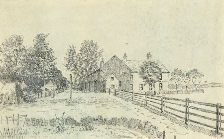 Alexander Blackwood - Late 19th Century Pen and Ink Drawing, Farm Landscape