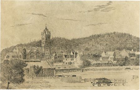 Alexander Blackwood - Late 19th Century Pen and Ink Drawing, Peebles, Scotland