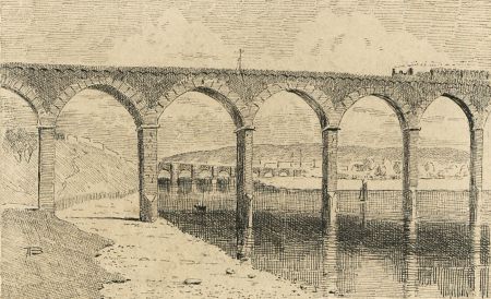 Alexander Blackwood - Late 19th Century Pen and Ink Drawing, Royal Border Bridge