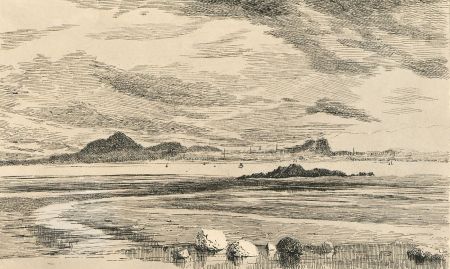 Alexander Blackwood - Late 19th Century Pen and Ink Drawing, View of Edinburgh