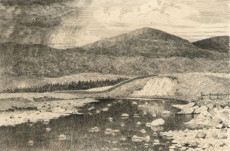 Alexander Blackwood - Late 19th Century Pen and Ink Drawing, River Tweed