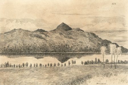 Alexander Blackwood - Late 19th Century Pen and Ink Drawing, Ben Lomond