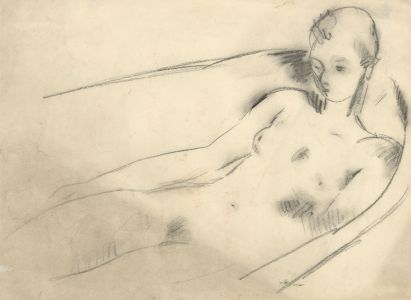 Georg Mayer-Marton - Double Sided Mid 20th Century Graphite Drawing, Female Nude