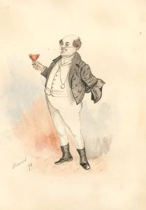 Alma - 1898 Watercolour, Samuel Pickwick, Dickens