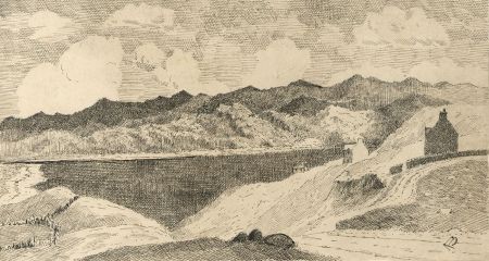 Alexander Blackwood - Late 19th Century Pen and Ink Drawing, Conway Bay, Wales