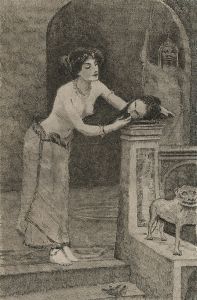 Alexander Blackwood - Late 19th Century Pen and Ink Drawing, Nude in an Interior