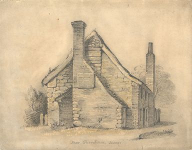 M.P. - Late 19th Century Graphite Drawing, Stonewall House near Shoreham