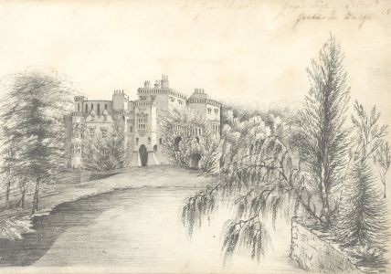 Marian Forster - 1825 Graphite Drawing, Guys Cliffe House Warwick