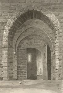 Alexander Blackwood - Fine Monogrammed Late 19th Century Watercolour, Archway