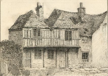 Early 20th Century Etching - Tudor Building