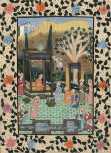 Persian School Mid 20th Century Watercolour - Figures in a Landscape