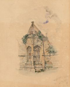 A. J. Payne - 1858 Watercolour, Wingfield Castle, Suffolk