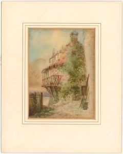 E.W. Trick - 19th Century Watercolour, The Beech, Clovelly