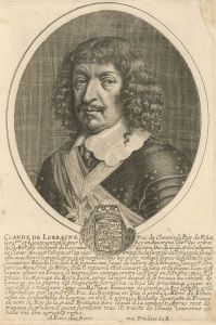 1654 Engraving - Claude de Lorraine, Duke of Chevreuse,