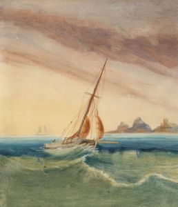 Late 19th Century Watercolour - Seascape with Ships