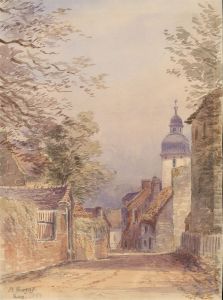1881 Watercolour - St. Enogat, France