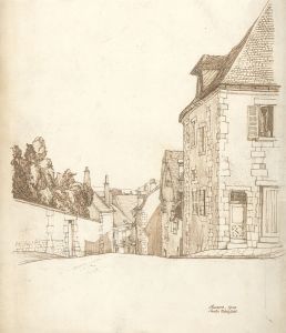 Austin Blomfield - 1925 Pen and Ink Drawing, Auxerre, France