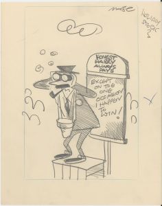 Robert S. E Coram (Maroc) - 20th Century Graphite Drawings, Comic Illustrations
