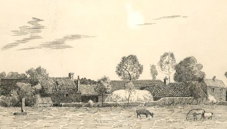 Alexander Blackwood - Late 19th Century Pen and Ink Drawing, Rural Farm Scene