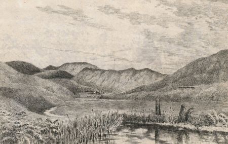 Alexander Blackwood - Late 19th Century Pen and Ink Drawing, River Scene
