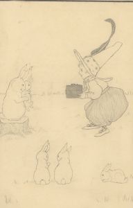 Percy Bradshaw - Early 20th Century Graphite Drawing, Children's Illustration