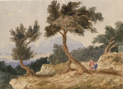 Fine 1845 Watercolour - Lynton, Devon