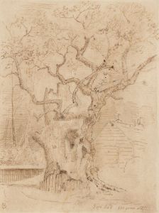 Alexander Blackwood - Late 19th Century Etching, Goff's Oak Tree