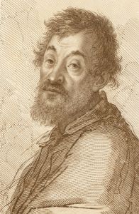 Bartolozzi - 1764 Etching, Portrait of Michelangelo