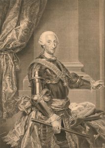 Carmona after Mengs - 1783 Engraving, Portrait of Carlos III
