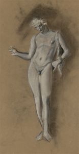 Mid 20th Century Pastel - Classical Statue Study