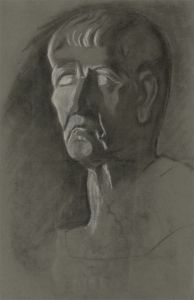 Mid 20th Century Pastel - Study of a Bust
