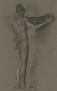 Mid 20th Century Pastel - Female Nude