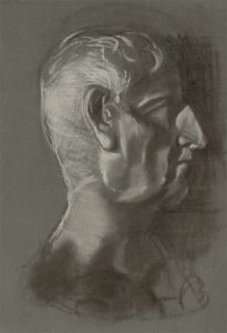 Mid 20th Century Pastel - Male Head Study
