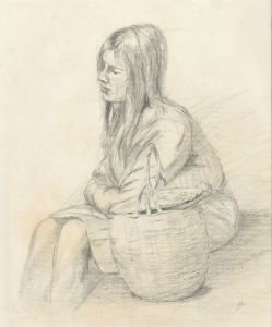 Geoffrey Richard Mortimer - 1963 Graphite Drawing, Rita