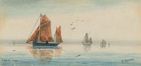 H. Reynolds - 19th Century Watercolour, Evening Light