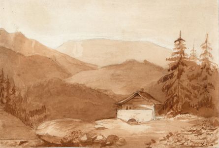 Jean Jacques Haakman - Late 19th Century Watercolour, Alpine Landscape