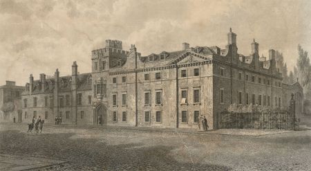 Joseph Skelton - 19th Century Engraving, View of Balliol College, Oxford