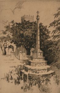 Elle Villar - Pair of Early 20th Century Etching, Muchelney Abbey