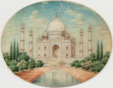 Pair of Mid 19th Century Watercolour - Taj Mahal