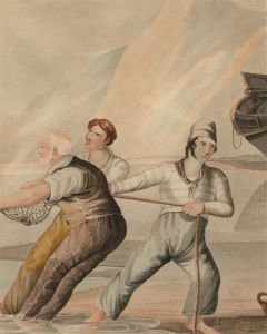 Late 19th Century Watercolour - Fishermen