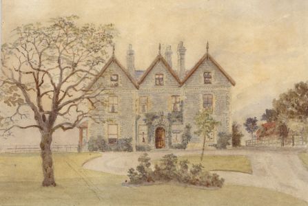 Late 19th Century Watercolour - Manor House Study