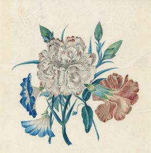 British Provincial School Mid 19th Century Watercolour - Floral bouquet