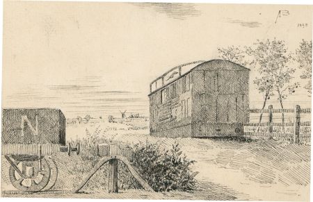 Alexander Blackwood - 1898 Pen and Ink Drawing, A Relic of the Past
