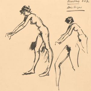 Peter Collins ARCA - Set of Seven c.1970s India Ink, Nude Studies
