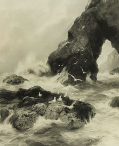 Joseph Pratt after Peter Graham (1836-1921) - Large Signed Engraving, Seagulls
