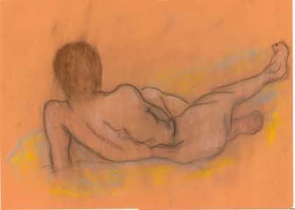 R. H. Whistler - Contemporary Pastel, Reclining Nude