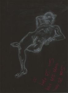 R. H. Whistler - A Pair of Contemporary Pastels, Male Nude Studies