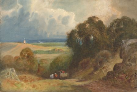 Style of Peter de Wint - 19th Century Watercolour, Landscape near Exeter
