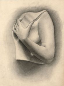 Early 20th Century Charcoal Drawing - Study of a Classical Bust
