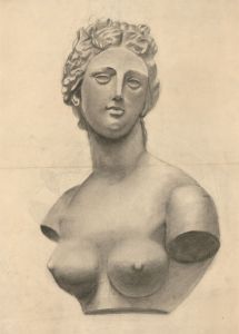 Fine Early 20th Century Charcoal Drawing - Study of a Classical Bust